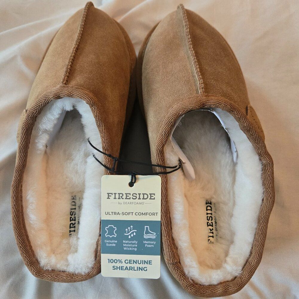 Fireside platform slippers by Dearfoams size S 5-6 new and unused